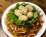 A picture of step 6 of Kawaii Bird Nest Salad.