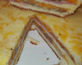 Foto del paso 6 de la receta: Sándwich al horno de jamón york, berenjena y queso cheddar