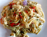 Foto del paso 4 de la receta: Tallarines con verduras, soja y aceto balsámico!