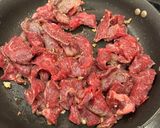 A picture of step 5 of Beef and Broccoli.