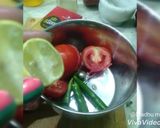 A picture of step 2 of Italian chicken spaghetti Indian style.