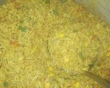 A picture of step 4 of Turmeric rice.