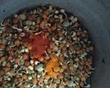 A picture of step 5 of Sprouts Kadhi.