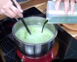 Hình bước làm 2 của món Thạch đậu nành lá dứa bổ dưỡng