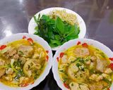 Hình bước làm 3 của món Bún Bò Huế (Nạm bò, chân giò, xương bò, giò sống)