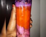A picture of step 2 of Mango smoothie.