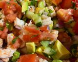 A picture of step 6 of Loaded Avocado Shrimp Salsa.