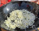 A picture of step 3 of José's Aragonese Migas.
