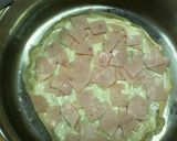 Sajtos-sonkás-kukoricás palacsinta torta recept fázis 4 fotója