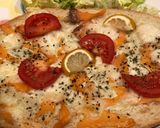 Une image de l'étape 4 de Bruschetta à la truite fumée et mozzarella.