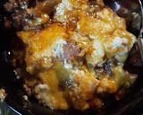 A picture of step 5 of Bacon Chili Cheesedog Casserole.