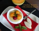 Une image de l'étape 5 de Fraîcheur de melon à la crème de calisson.