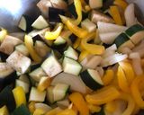 Grillzöldséggel töltött tortilla recept fázis 1 fotója