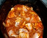 A picture of step 3 of Slow cooked Chicken Madras. 😸.
