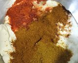 A picture of step 2 of Tandoori chicken.