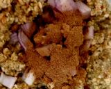 A picture of step 2 of My Christmas Stuffing to go with Turkey.