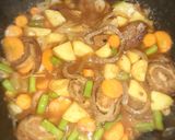Foto langkah ke 4 dari resep Rolade Sapi Saus Tiram.