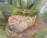 Foto langkah ke 7 dari resep Bandeng asem bungkus daun pisang.