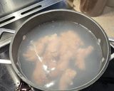 A picture of step 2 of Sweetbreads with Madeira sauce, spring onions.