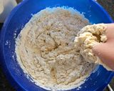 A picture of step 1 of Lahmacun.