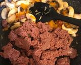 A picture of step 4 of Macaroni schotel - my sister’s recipe.