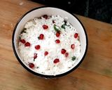 A picture of step 3 of Pomegranate Curd rice.
