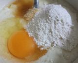 Hình bước làm 2 của món Bánh sữa chua matcha nướng