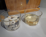 Foto del paso 1 de la receta: Risotto con trompeta de la muerte y manzana