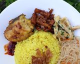 Foto langkah ke 6 dari resep Nasi Kuning Rice Cooker Bumbu Racik.