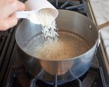 A picture of step 1 of Paneer biryani - quick recipe.