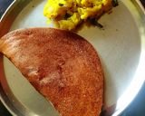 A picture of step 3 of Ragi Dosa.