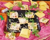 A picture of step 4 of Cheese 🍕 canapes pizza 😋 canapes ❤️ pizza cups.