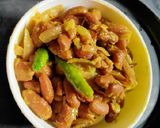 A picture of step 5 of Tadke wala rajma.