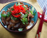 A picture of step 6 of Beef Rice Bowl – Gyudon.