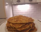 Φωτογραφία βήματος 3 της συνταγής Υγιεινά pancakes με μέλι και μύρτιλα