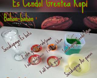 Es Cendol Greentea Kopi - Step 1