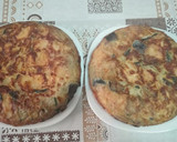 Foto del paso 4 de la receta: Tortilla de berenjenas, calabacín, patatas y cebolla