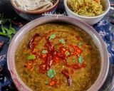 A picture of step 1 of Dal Palak.