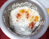 A picture of step 1 of Oven Roasted Masala Cooked Rice.