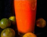 Foto langkah ke 1 dari resep Smoothies Nanas, Wortel dan Jeruk Peras.