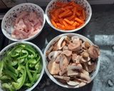 عکس مرحله 4 از دستور چیکن چومین غذای چینی خوشمزه🧧😋