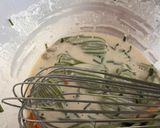 Une image de l'étape 4 de Beignets de fleurs de courgettes.