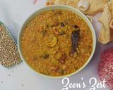 A picture of step 6 of Pearl and Sorghum Millet Bisi Bele Bhaat.