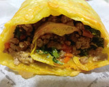 Foto del paso 5 de la receta: Rollo de patata, carne y espinacas