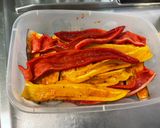 Une image de l'étape 11 de Aubergines chinoises et poivrons grillés aux épices et coriandre (recette plancha).