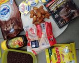 Foto langkah ke 1 dari resep Choco almond oat cookies.. garing.. renyah.. wangi.. #tanpatambahangula #tanpaoven #takaransendok.