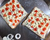 A picture of step 4 of Veg Mayonnaise Open Sandwich.
