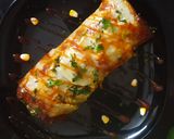 A picture of step 7 of Scalloped Potato Spinach Roll.
