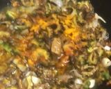 A picture of step 6 of Karela with Chicken 🐥.