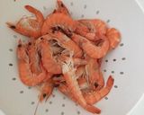 Une image de l'étape 1 de Penne aux crevettes.